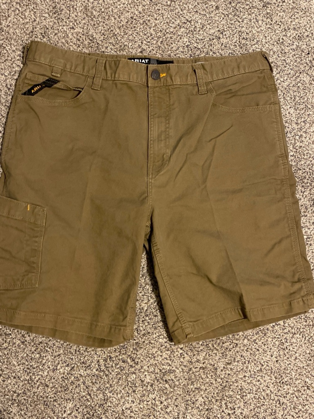 Ariat Men's Rebar Relaxed Tan Utility Cargo Shorts